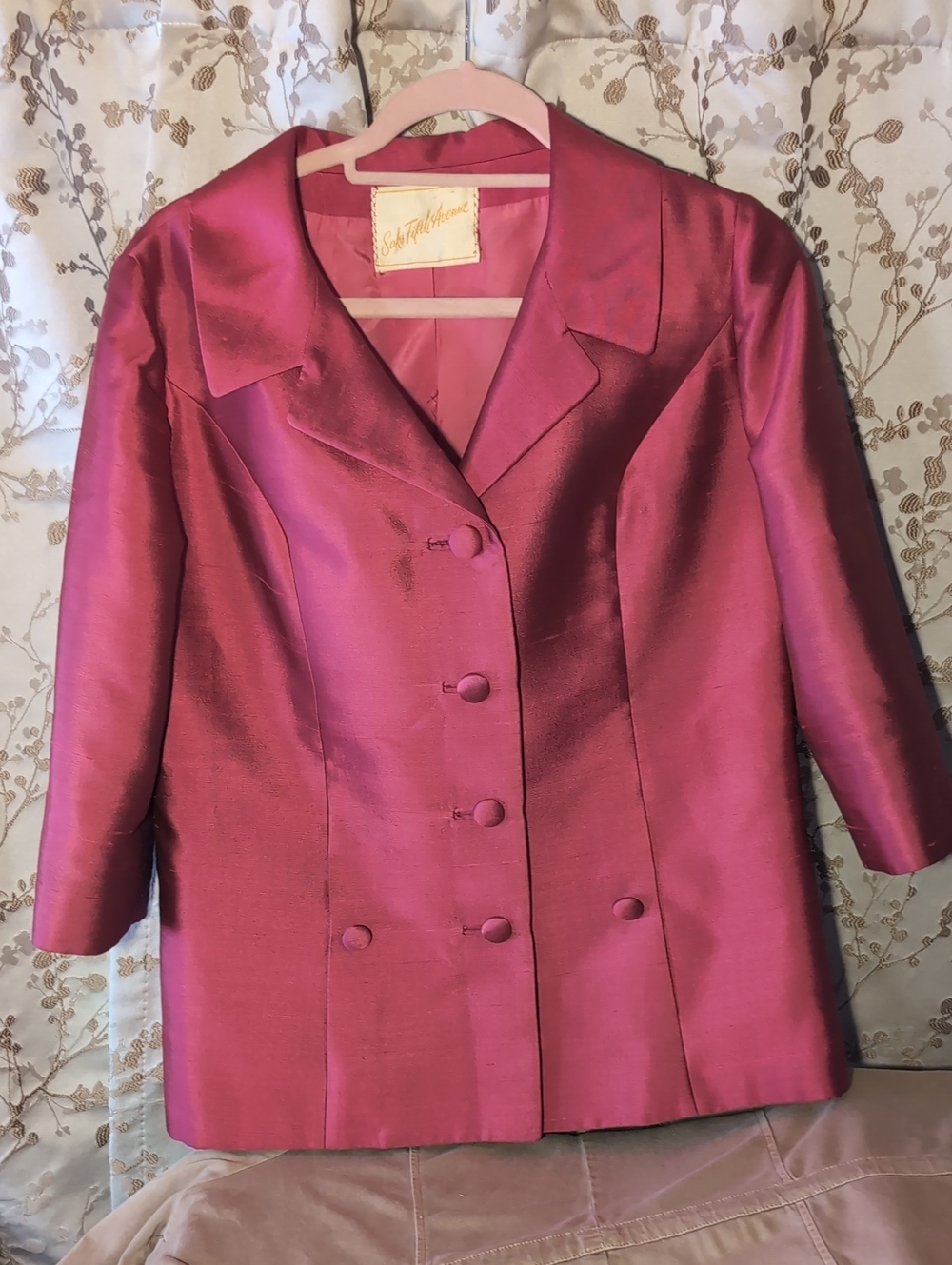 Vintage Raw Silk Blazer